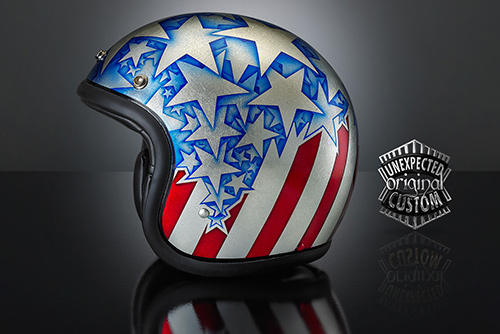 airbrush helmet custom custom helmet captain america